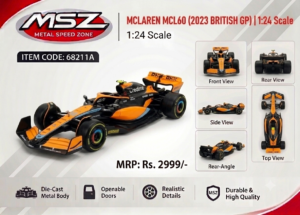 McLaren MCL60 (2023 British Grand Prix) 1:24 Scale Item Code: 68211A