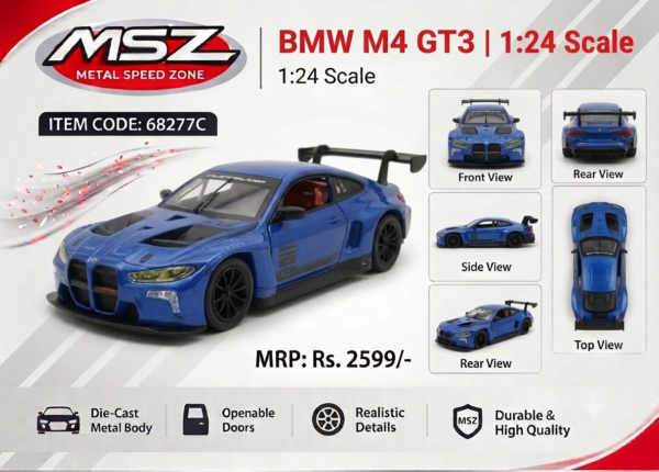 BMW M4 GT3 1:24 Scale Item Code: 68277C